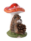Country Living hedgehog figurine on toadstool 19cm, imported from the UK