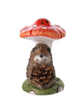 Country Living hedgehog figurine on toadstool 19cm, imported from the UK