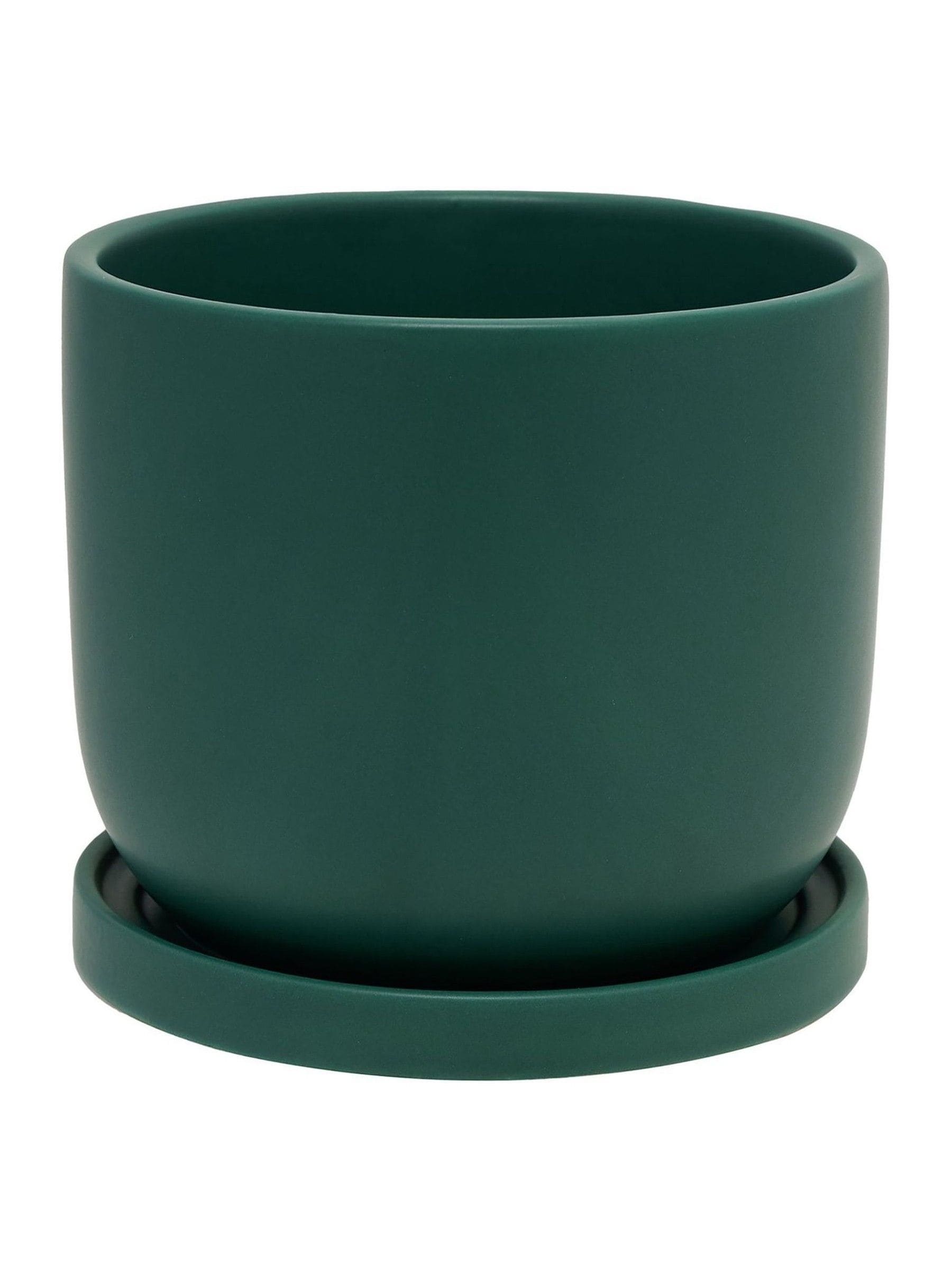 Country Living Green One On Me ceramic plant pot, imported from the UK