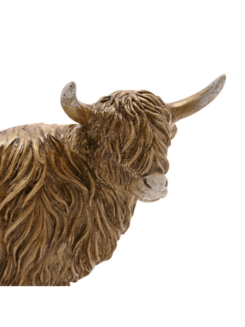 Country Living Brown Highland Cow Figurine ornament - British product