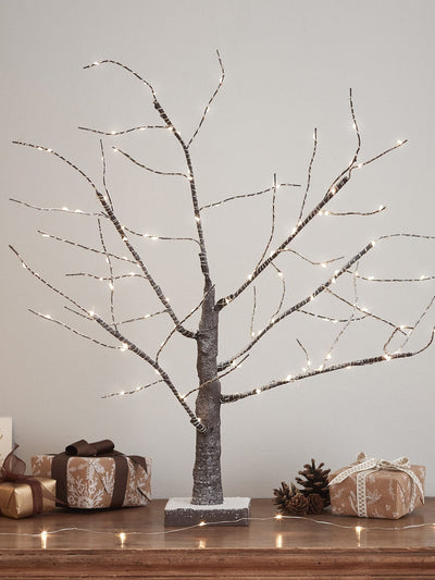 Next Lights4fun 65cm Snowy Pre Lit Battery Twig Tree- Buy online at McGrocer