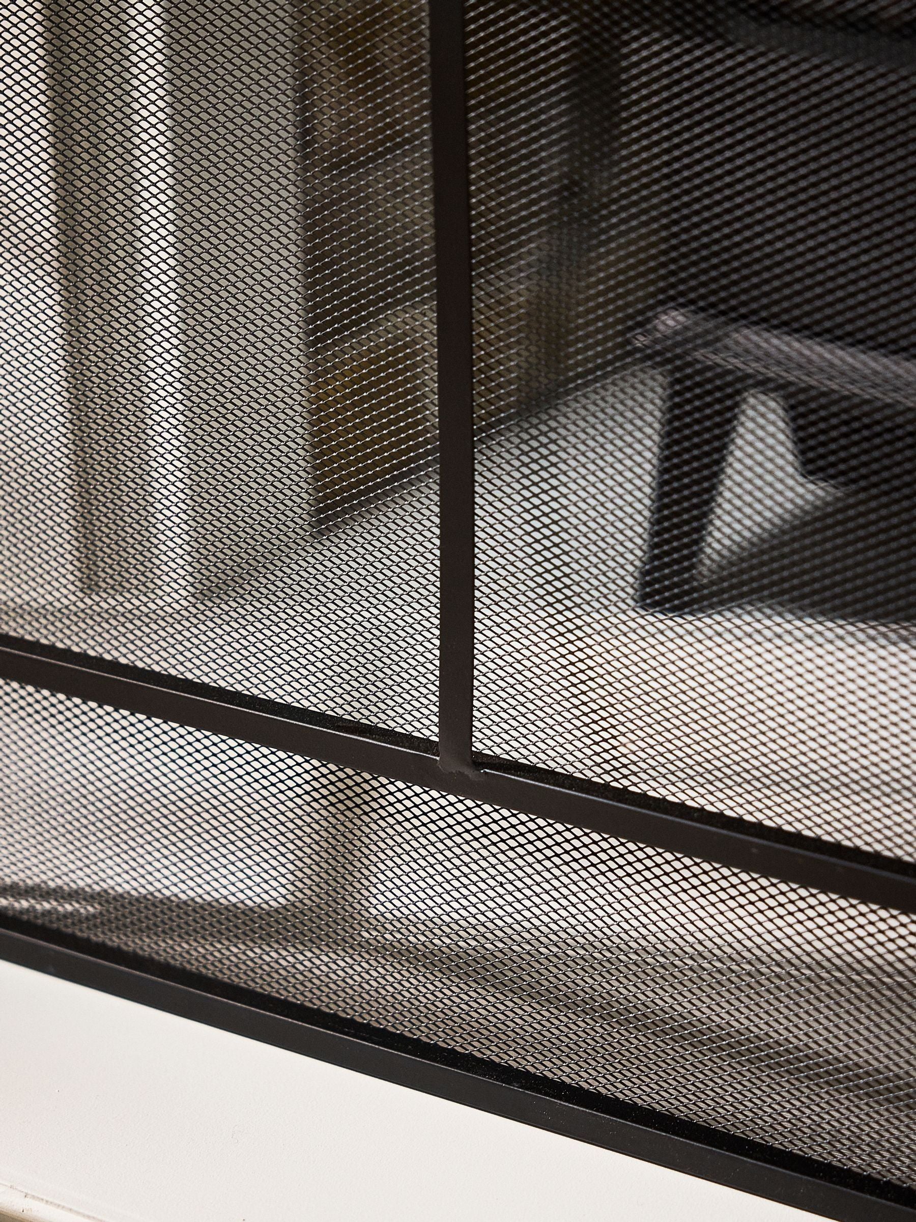 Dibor black window pane fire guard, UK version