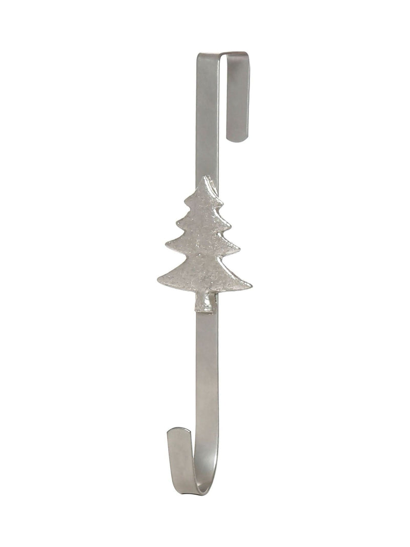 Dibor metal wreath hanger with burnished metallic finish (British brand)