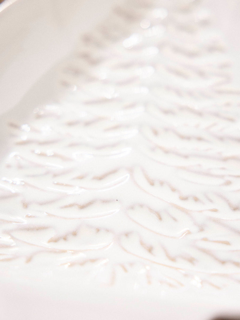 Dibor white ceramic tree side plates set of 2 - British product