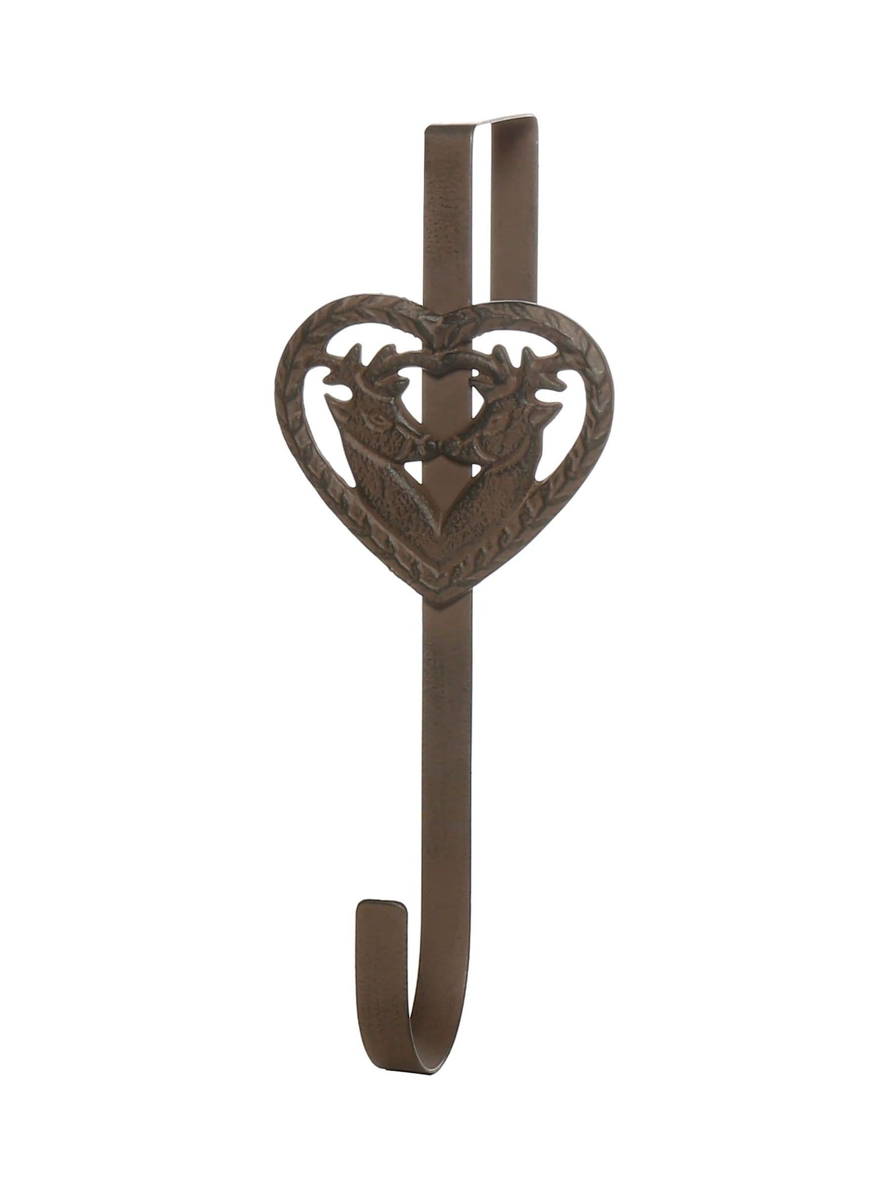 Dibor metal wreath hanger with kissing deer design, UK version