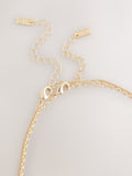 gold tone stone two-layer Y necklace - British product