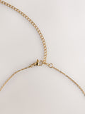 Hammered disc choker gold tone stainless steel (British brand)