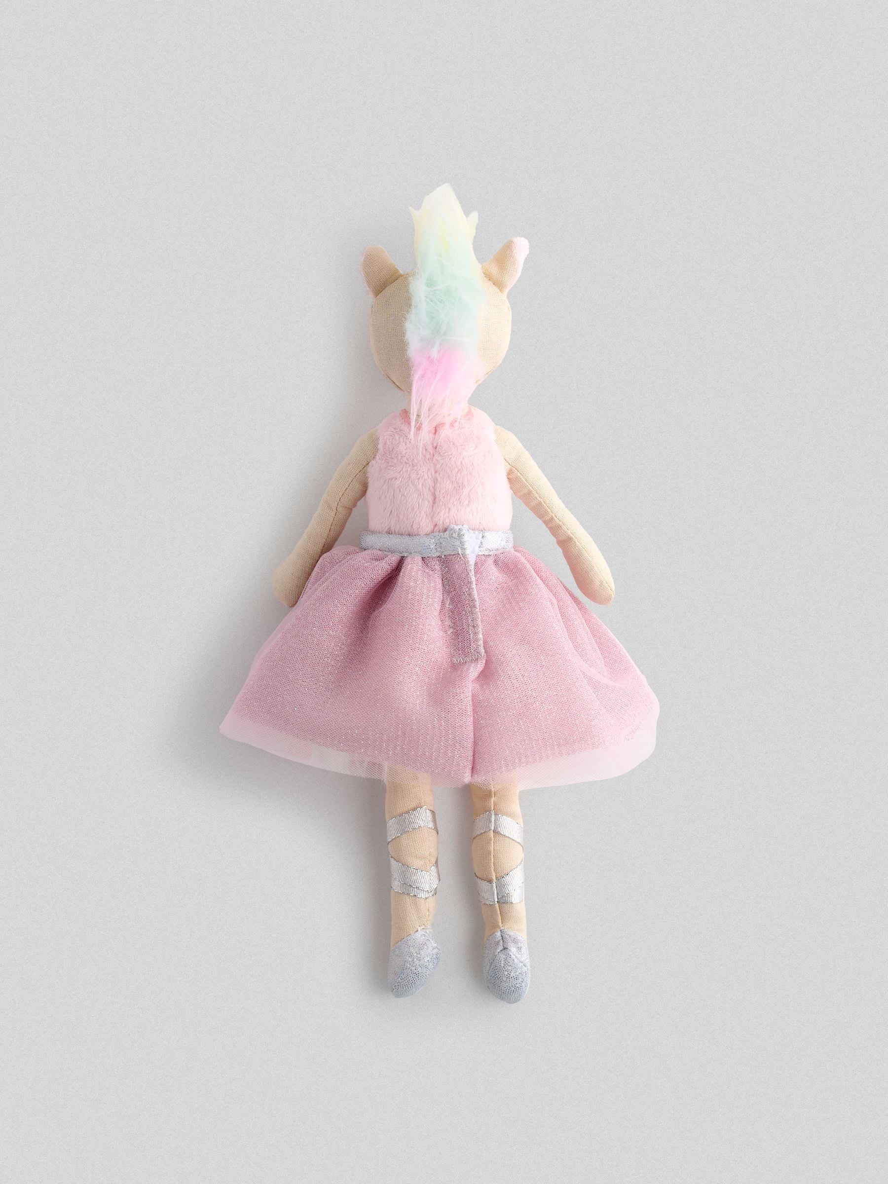 JoJo Maman Bébé pink unicorn ragdoll toy - British product