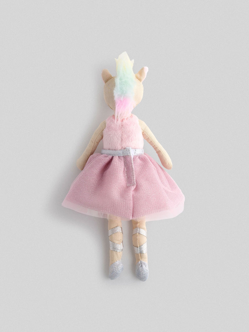 JoJo Maman Bébé pink unicorn ragdoll toy - British product
