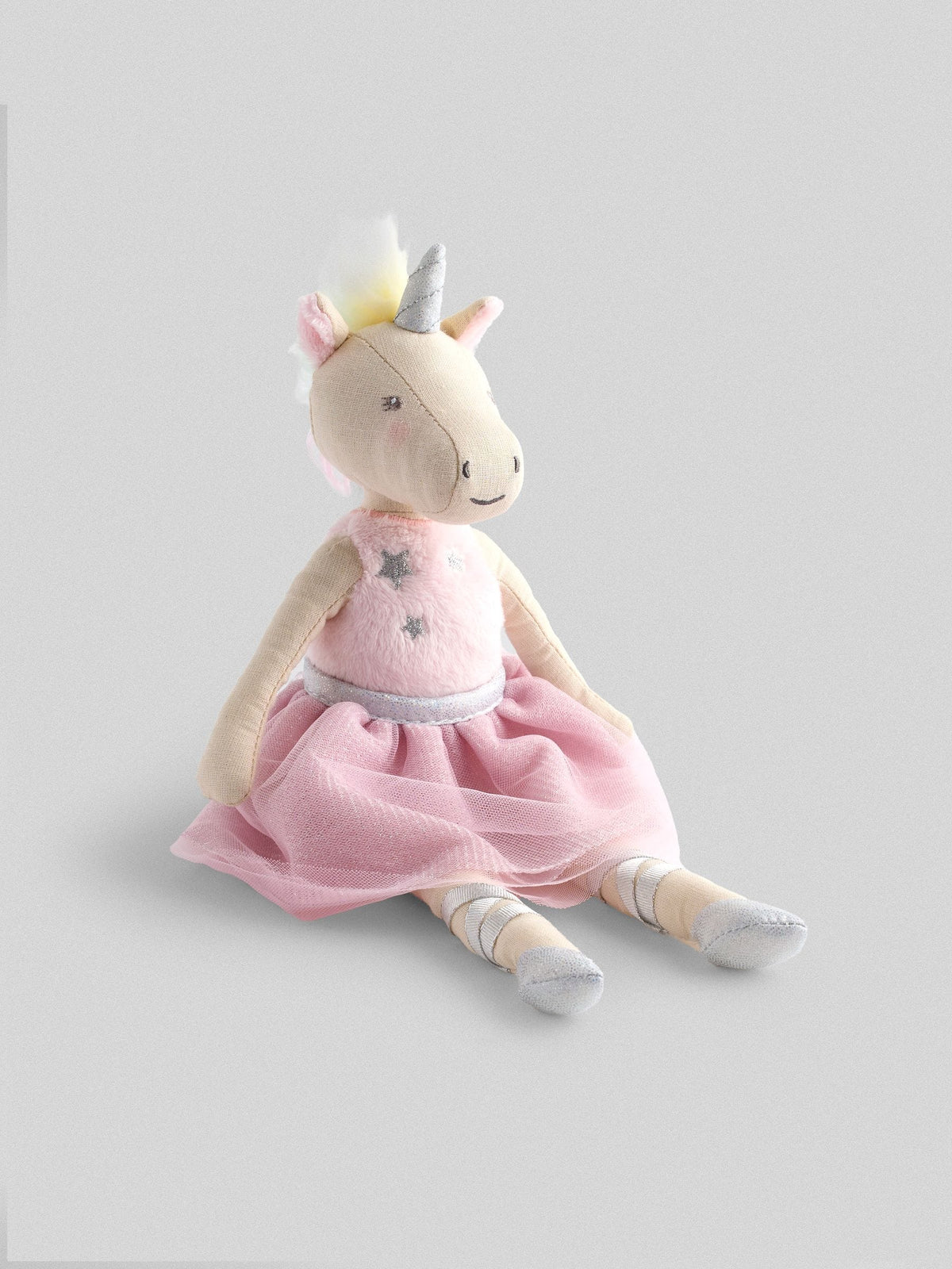 JoJo Maman Bébé pink unicorn ragdoll toy - British product