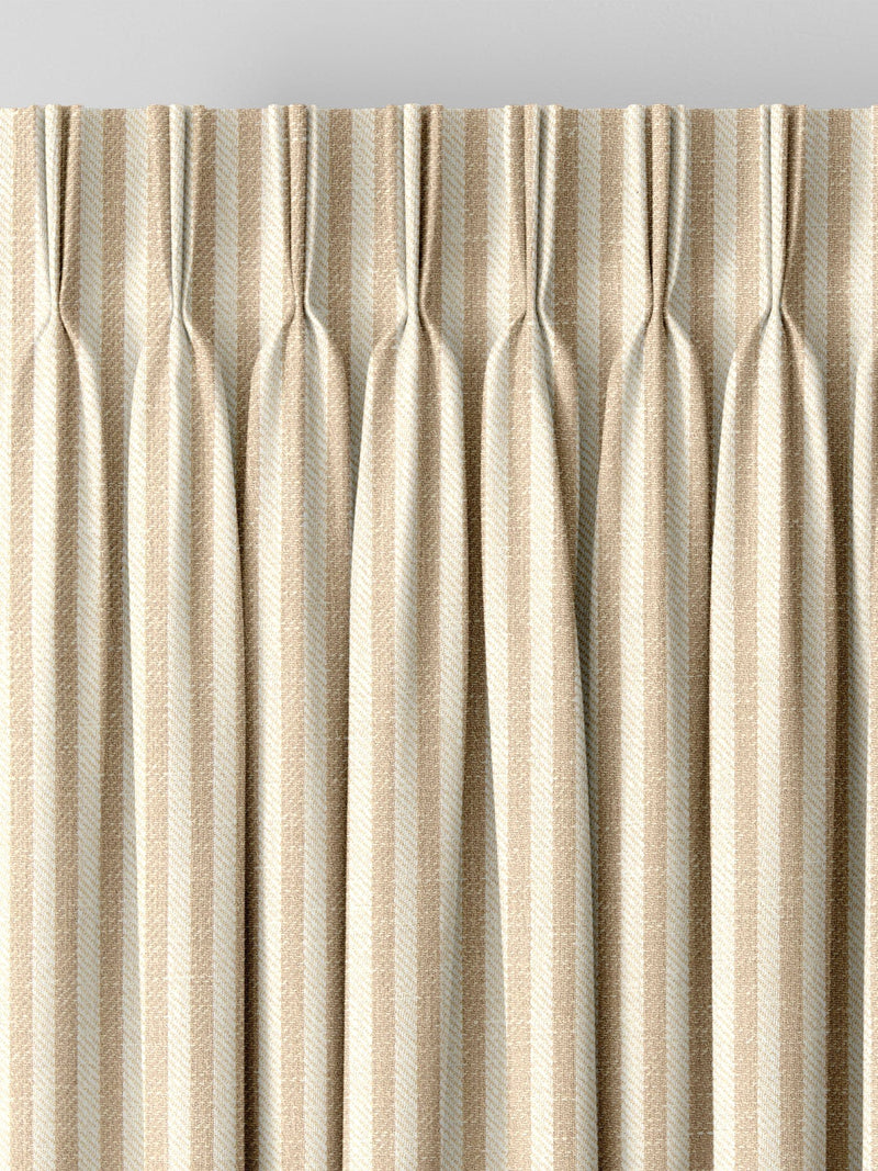 Next Natural Stitch Stripe made to measure curtains (British brand)