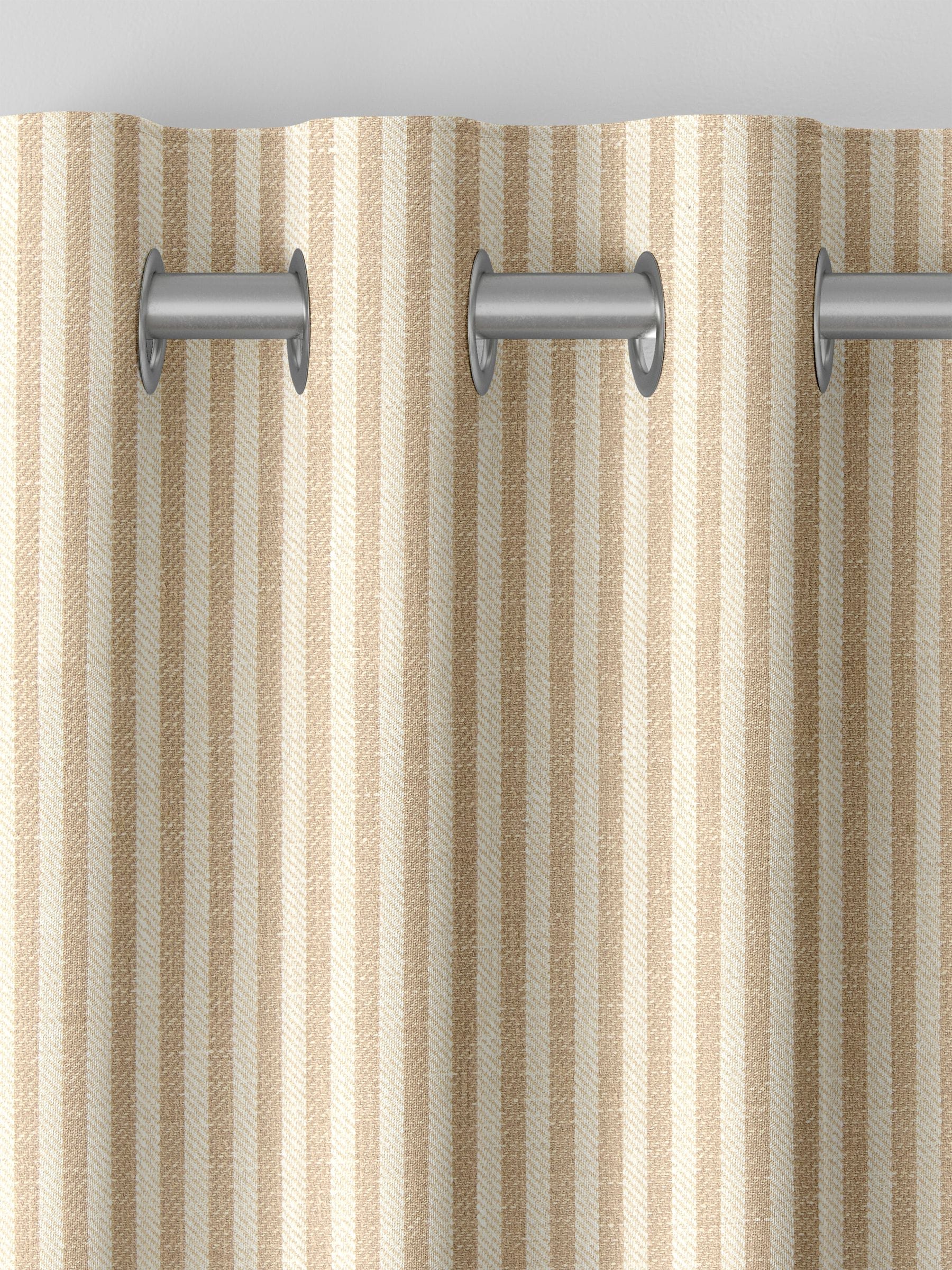 Next Natural Stitch Stripe made to measure curtains (British brand)