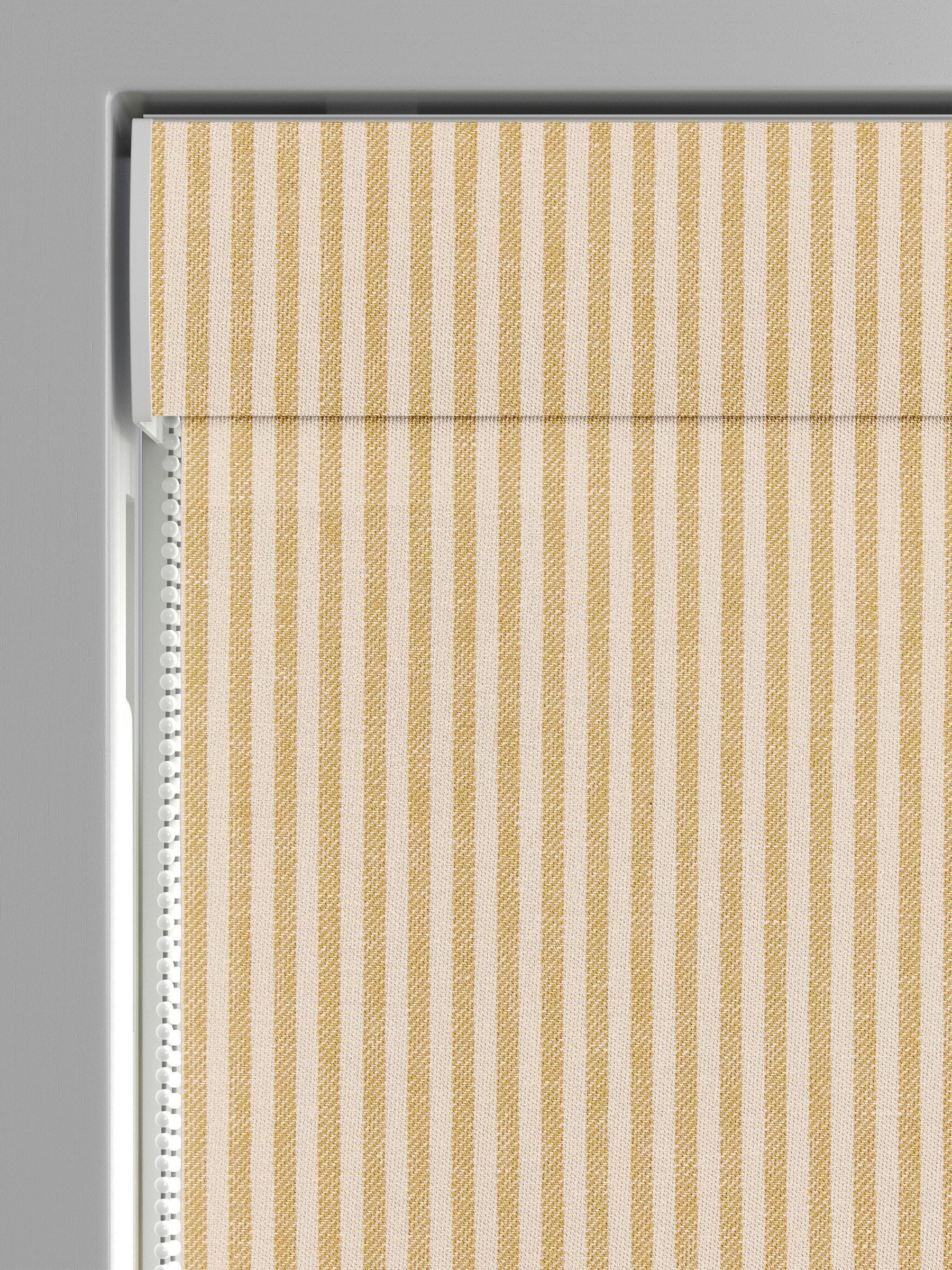 Next yellow stitch stripe roman blind made to measure - British product