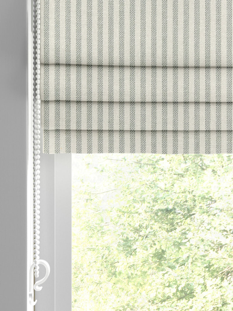 Next blue stitch stripe roman blind made to measure - British product