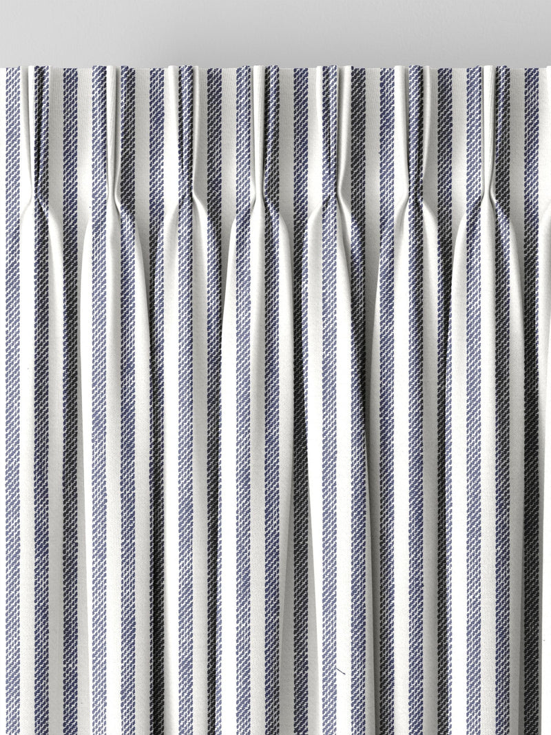 Next blue stitch stripe curtains - British product