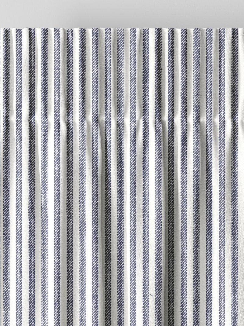 Next blue stitch stripe curtains - British product