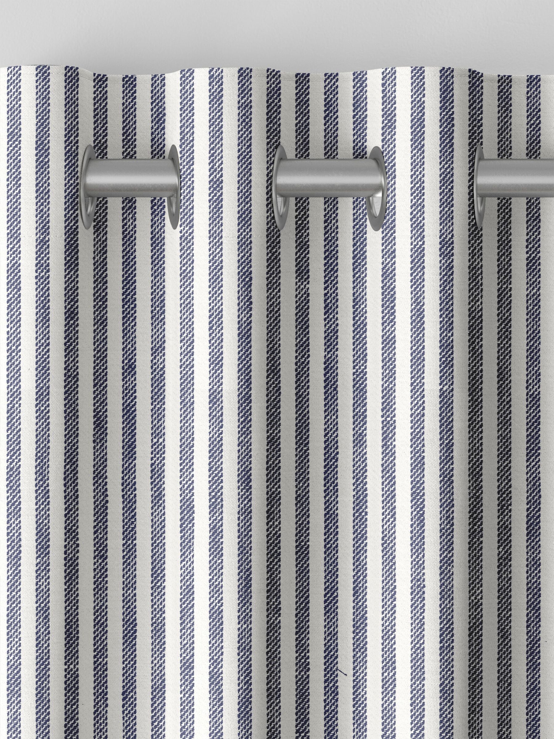 Next blue stitch stripe curtains - British product