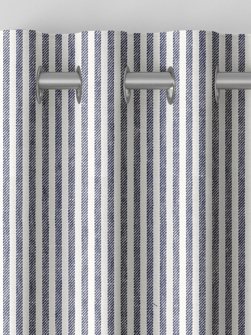 Next blue stitch stripe curtains - British product