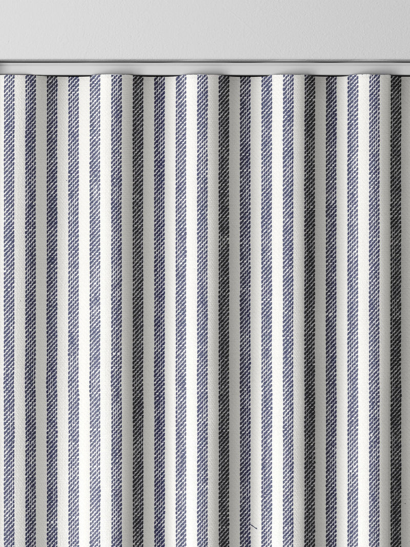 Next blue stitch stripe curtains - British product