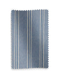 Meliora blue wide striped roman blind - British product