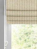 Green stitch stripe Roman blind, made to measure, UK version