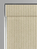 Green stitch stripe Roman blind, made to measure, UK version