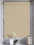 Green stitch stripe Roman blind, made to measure, UK version