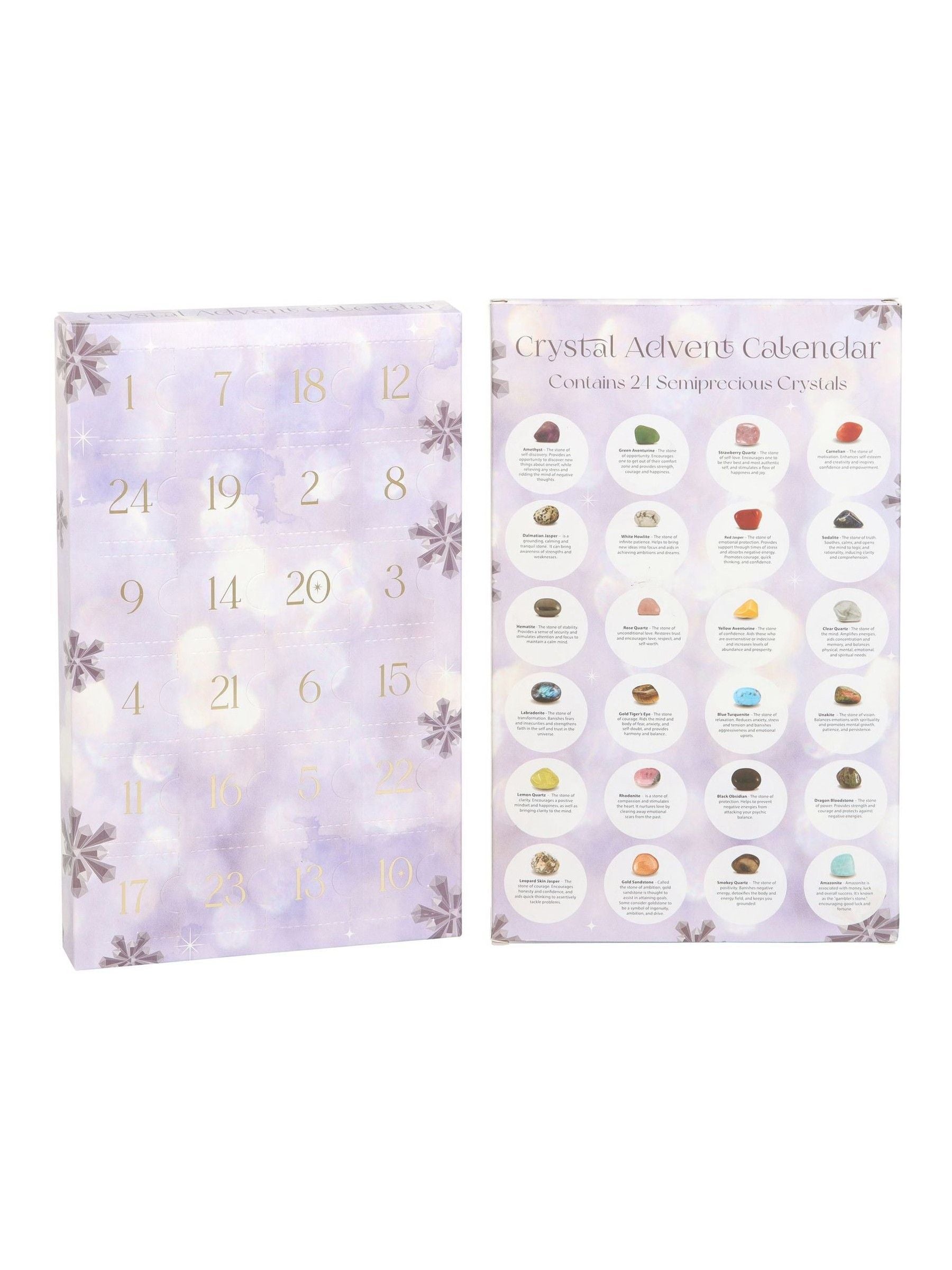 Something Different lilac gemstone crystal advent calendar - British product