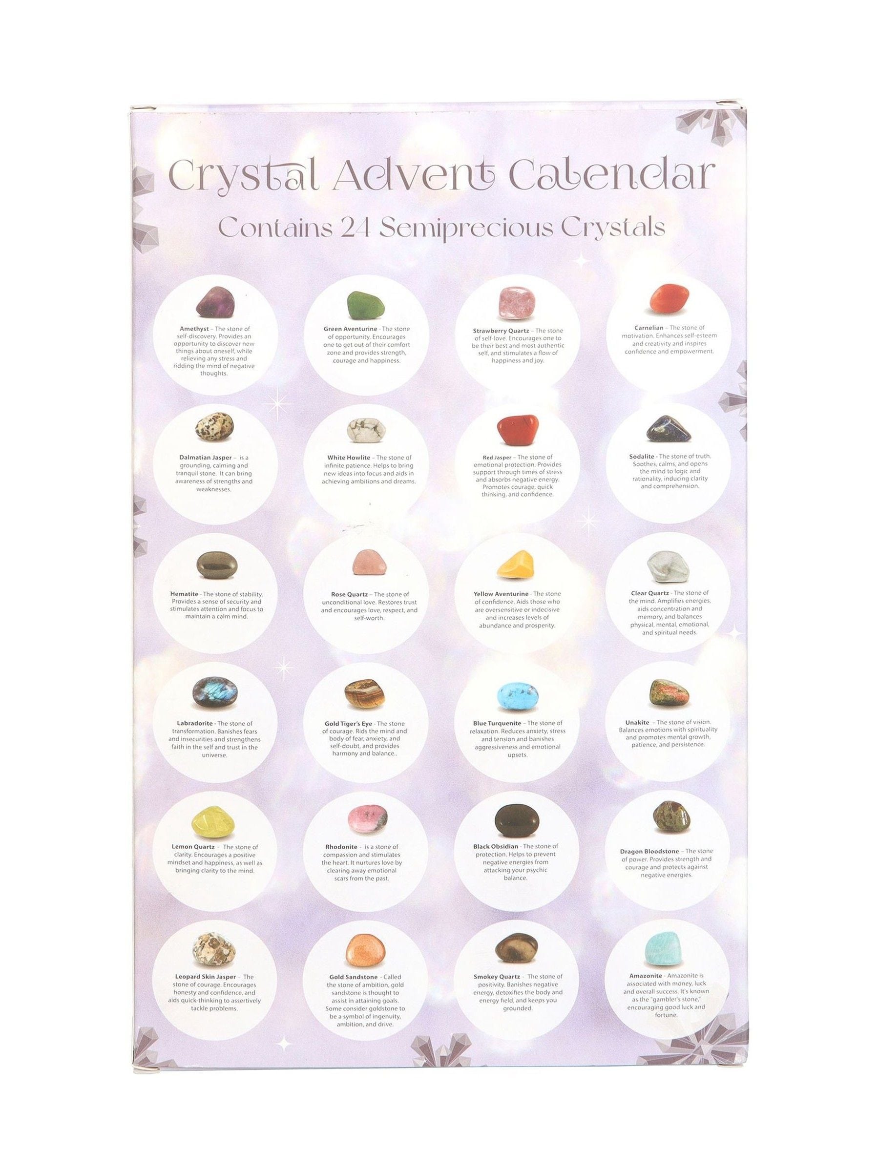 Something Different lilac gemstone crystal advent calendar - British product