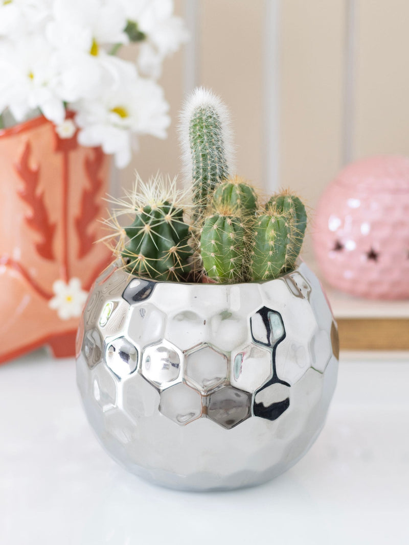 Something Different silver disco ball vase, UK version