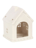 Something Different white gingerbread house tealight holder - British product