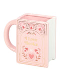 Something Different pink book-shaped mug 450ml - British product