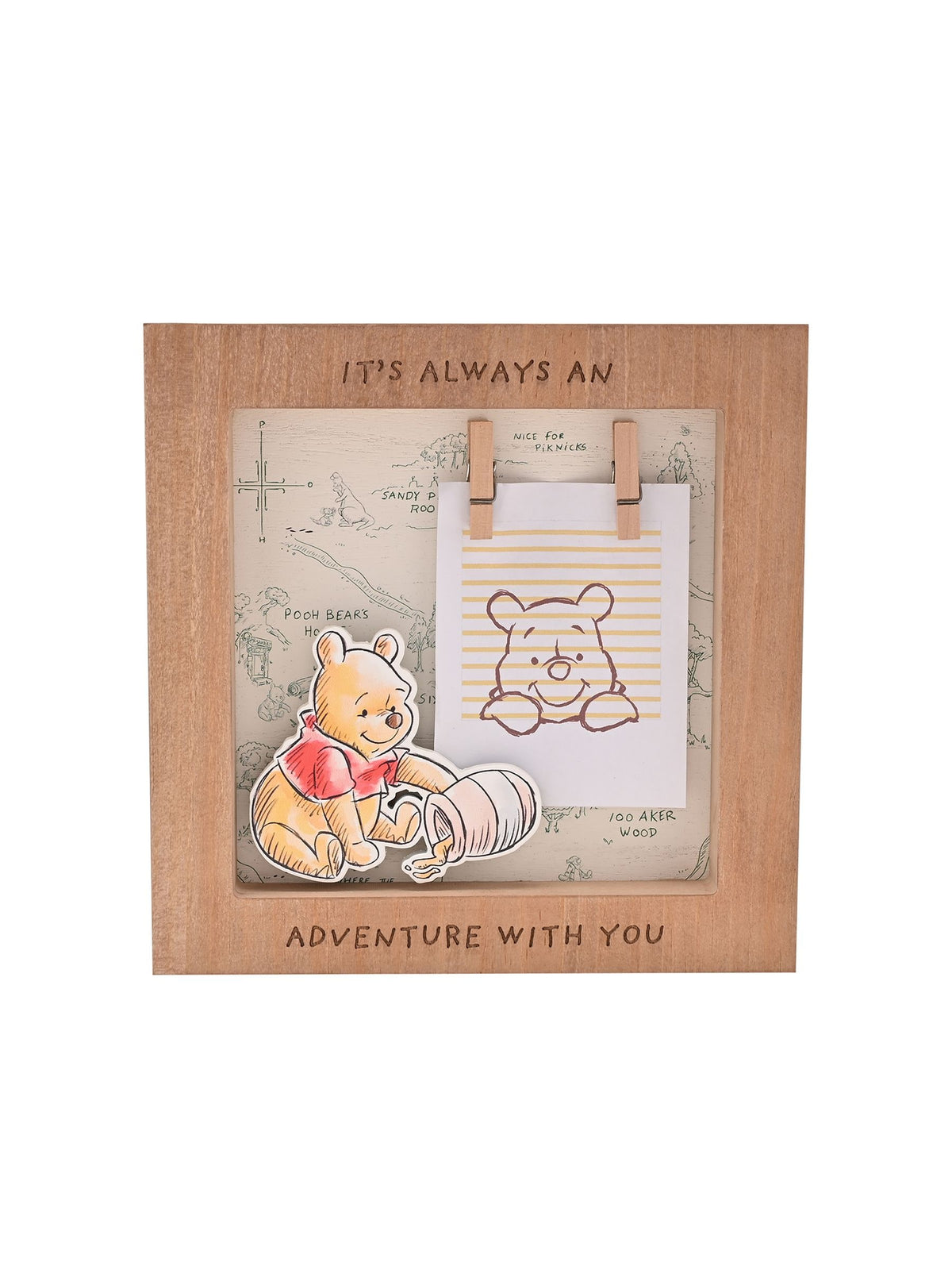 Widdop Brown Disney Winnie the Pooh photo frame 19.5cm - British product