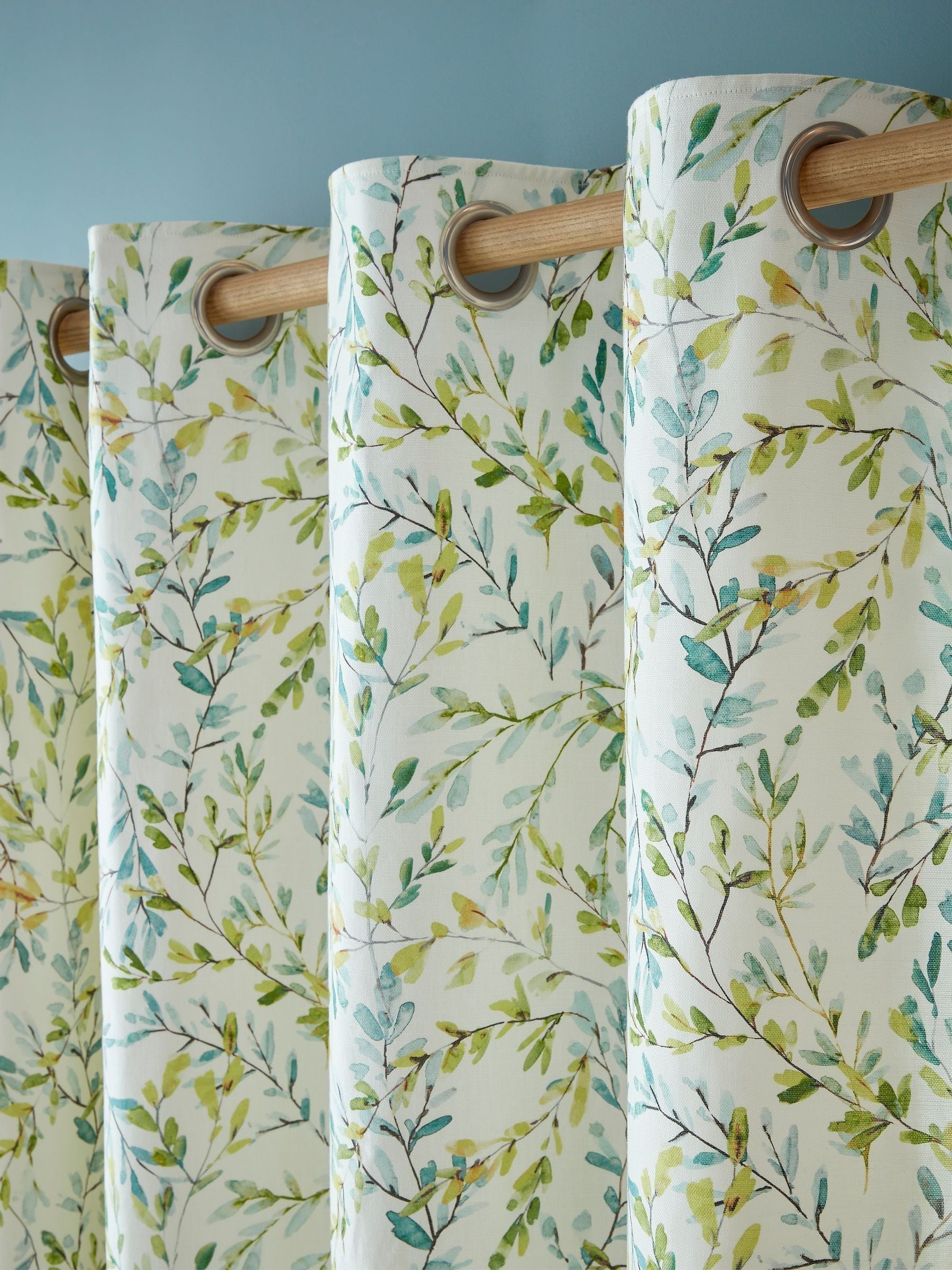 Laura Ashley Brayton Leaves eyelet curtains (British brand)