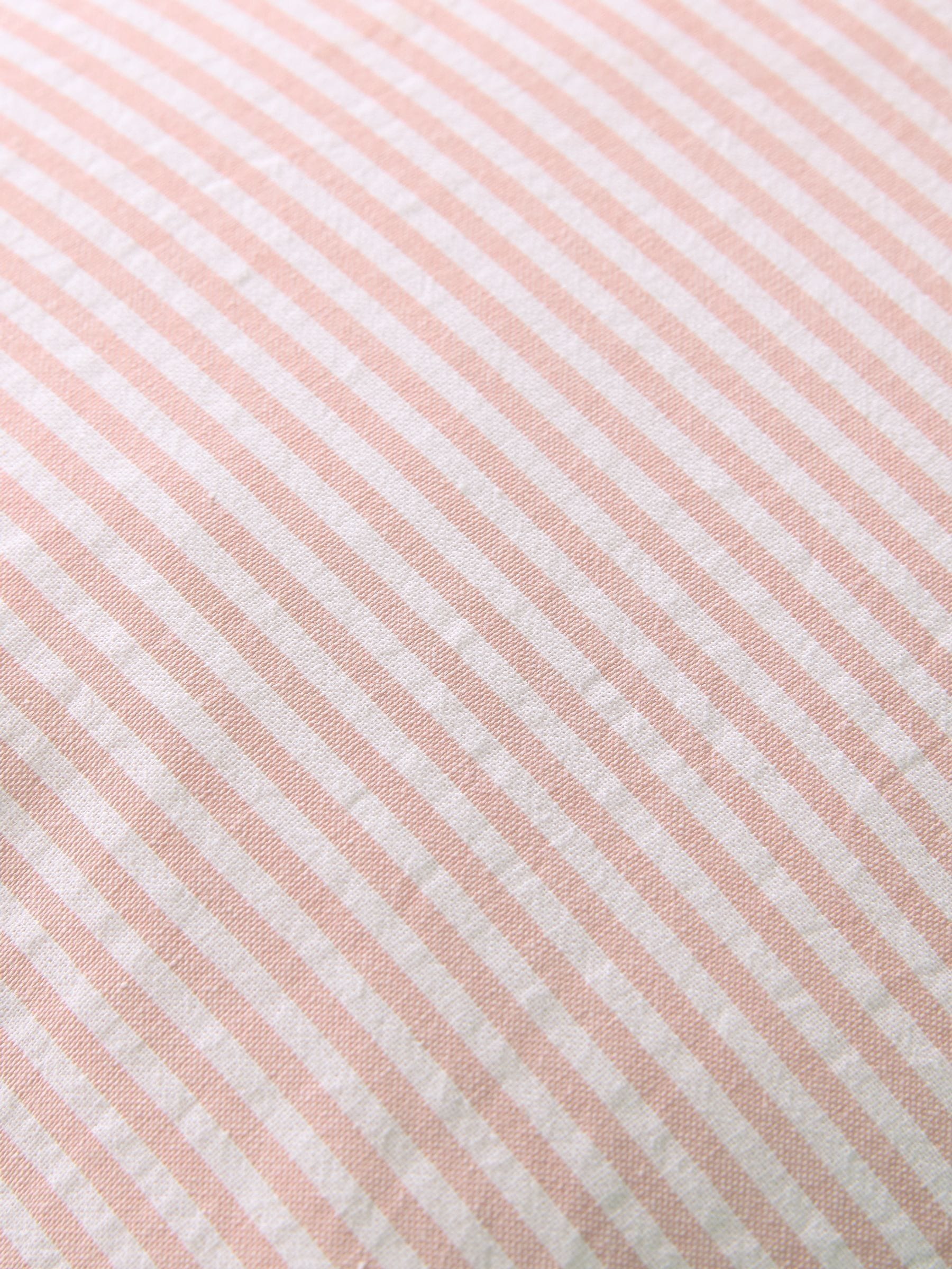 Laura Ashley pink stripe bow cushion 30x50cm - British product