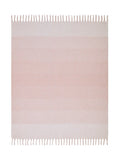 Laura Ashley blush pink windowpane check throw - British product