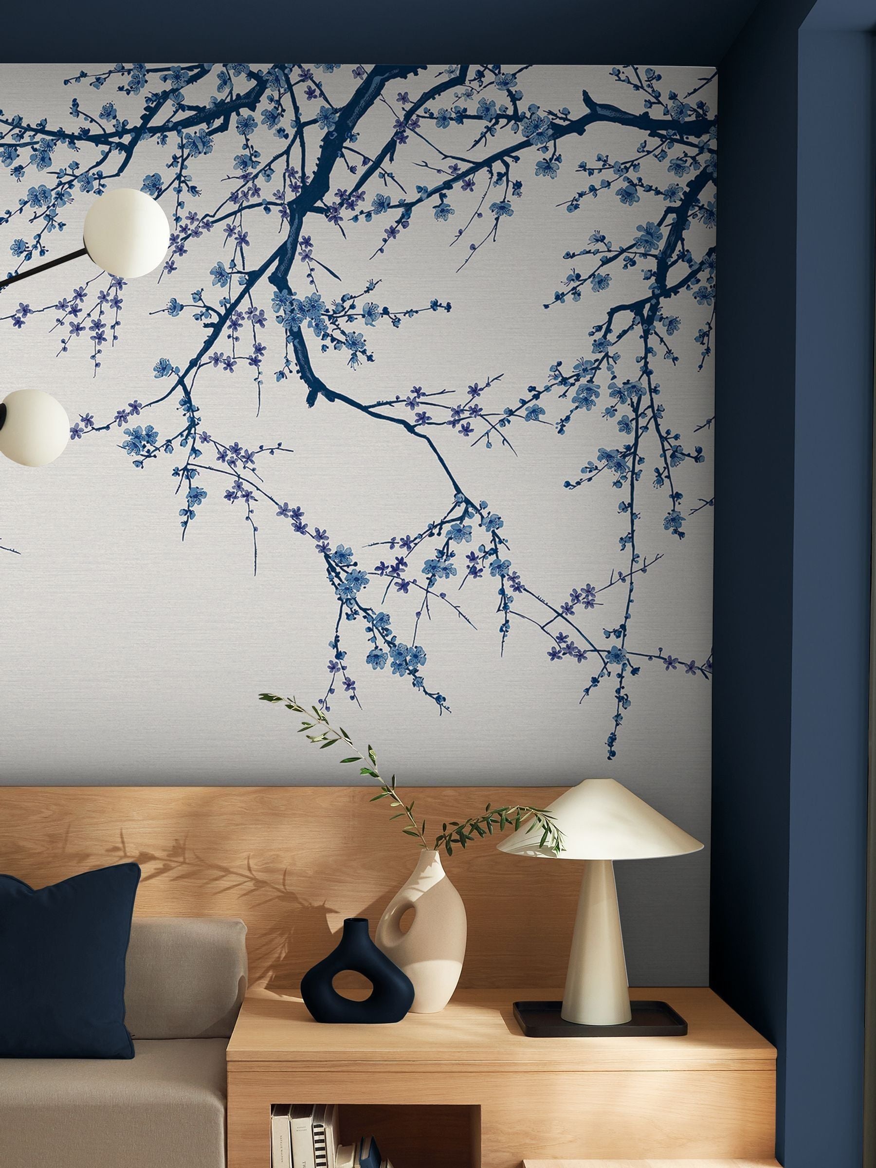 Graham & Brown Sky Sakura Fixed Size Mural 2.5m x 4m