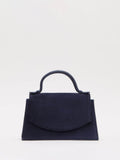 Phase Eight blue suede top handle handbag, UK version