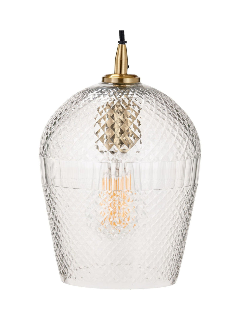 Pacific Giselle handcut glass pendant light, imported from the UK