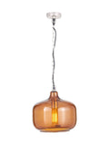 Pacific Amber glass pendant ceiling light, imported from the UK