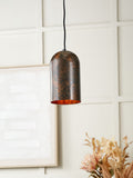Pacific Copper Mason tall domed metal pendant light, imported from the UK