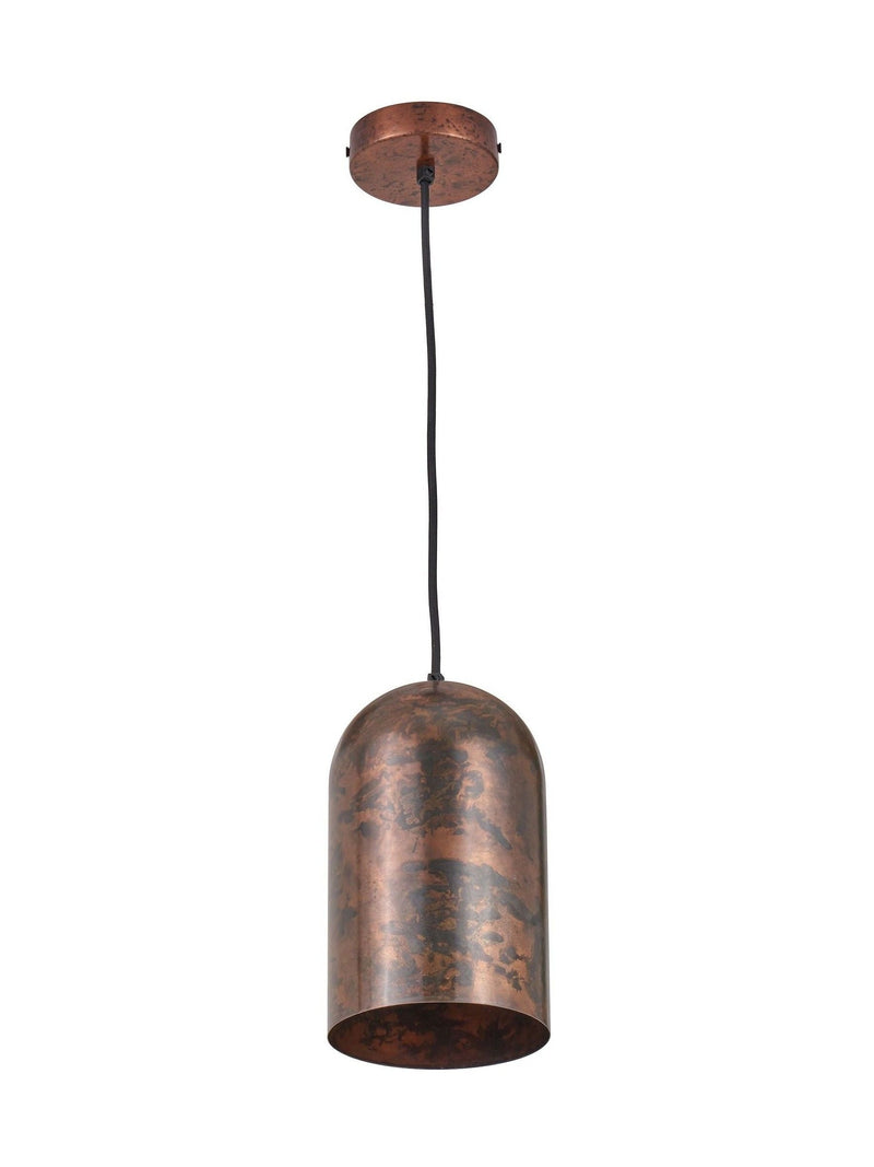 Pacific Copper Mason tall domed metal pendant light, imported from the UK