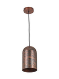 Pacific Copper Mason tall domed metal pendant light, imported from the UK