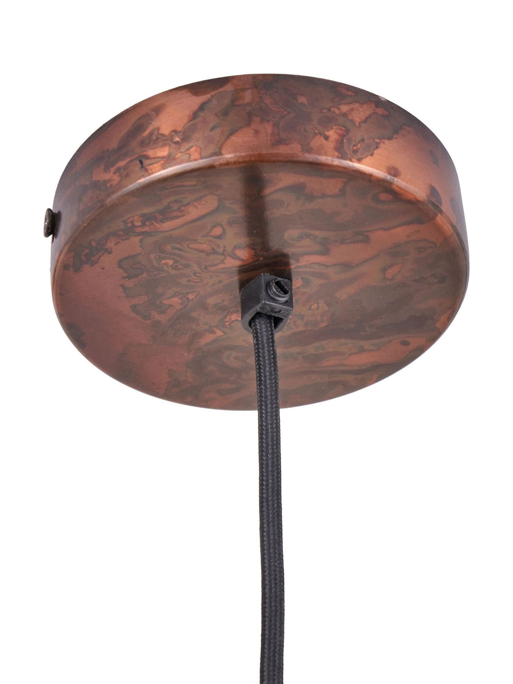 Pacific Copper Mason tall domed metal pendant light, imported from the UK