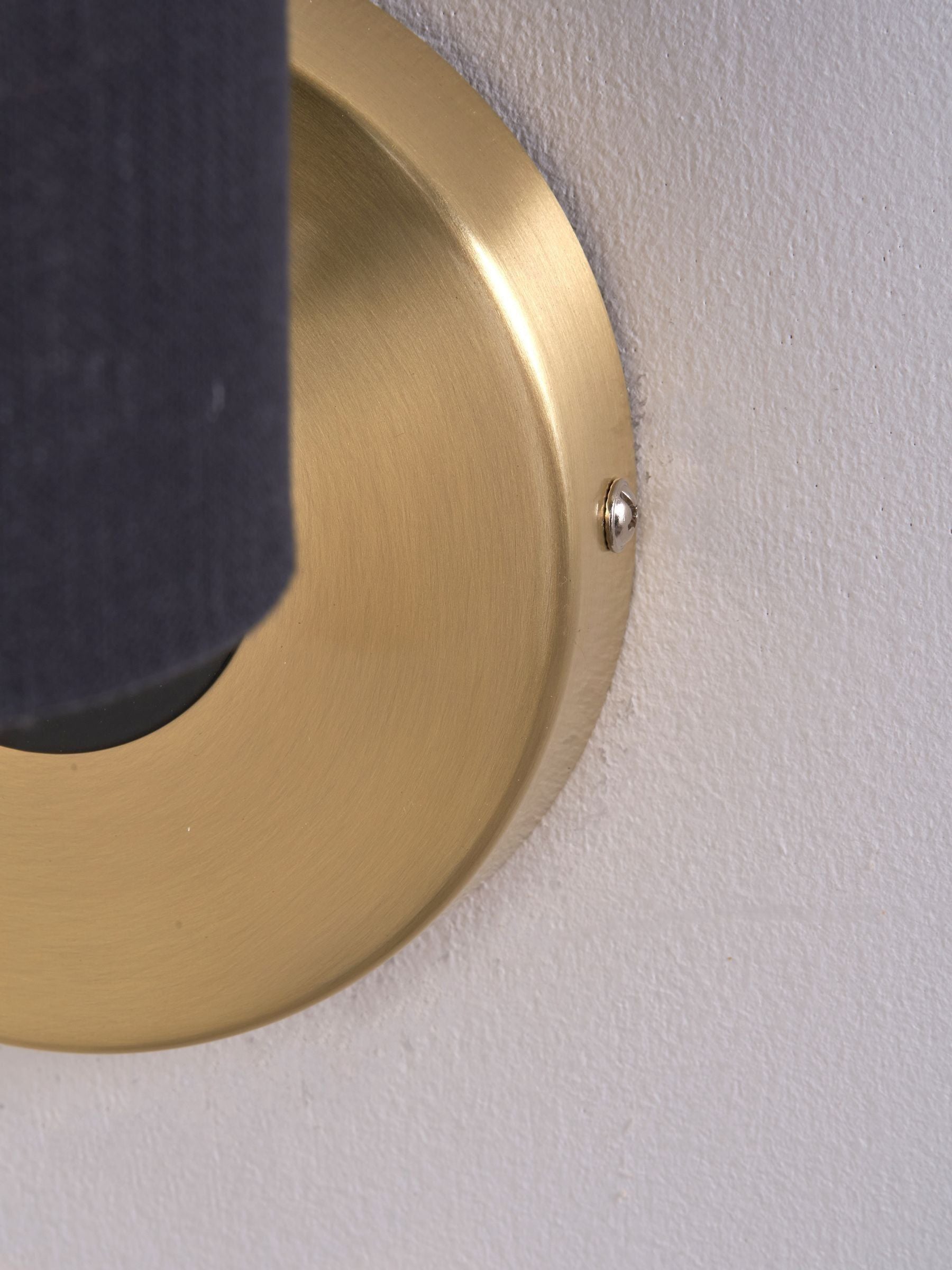 Pacific Black Bryce metal wall light with linen shade, imported from the UK