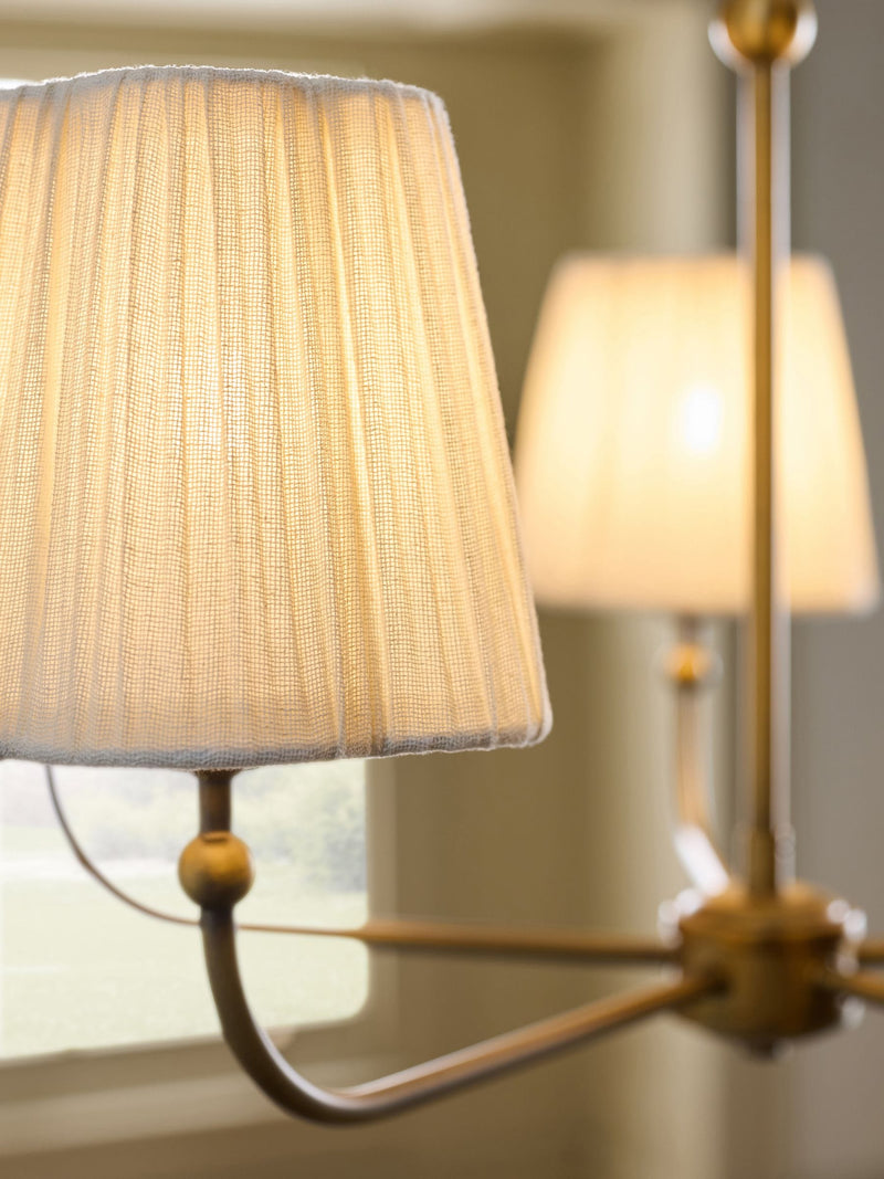 Brass Grace 5 light chandelier - British product