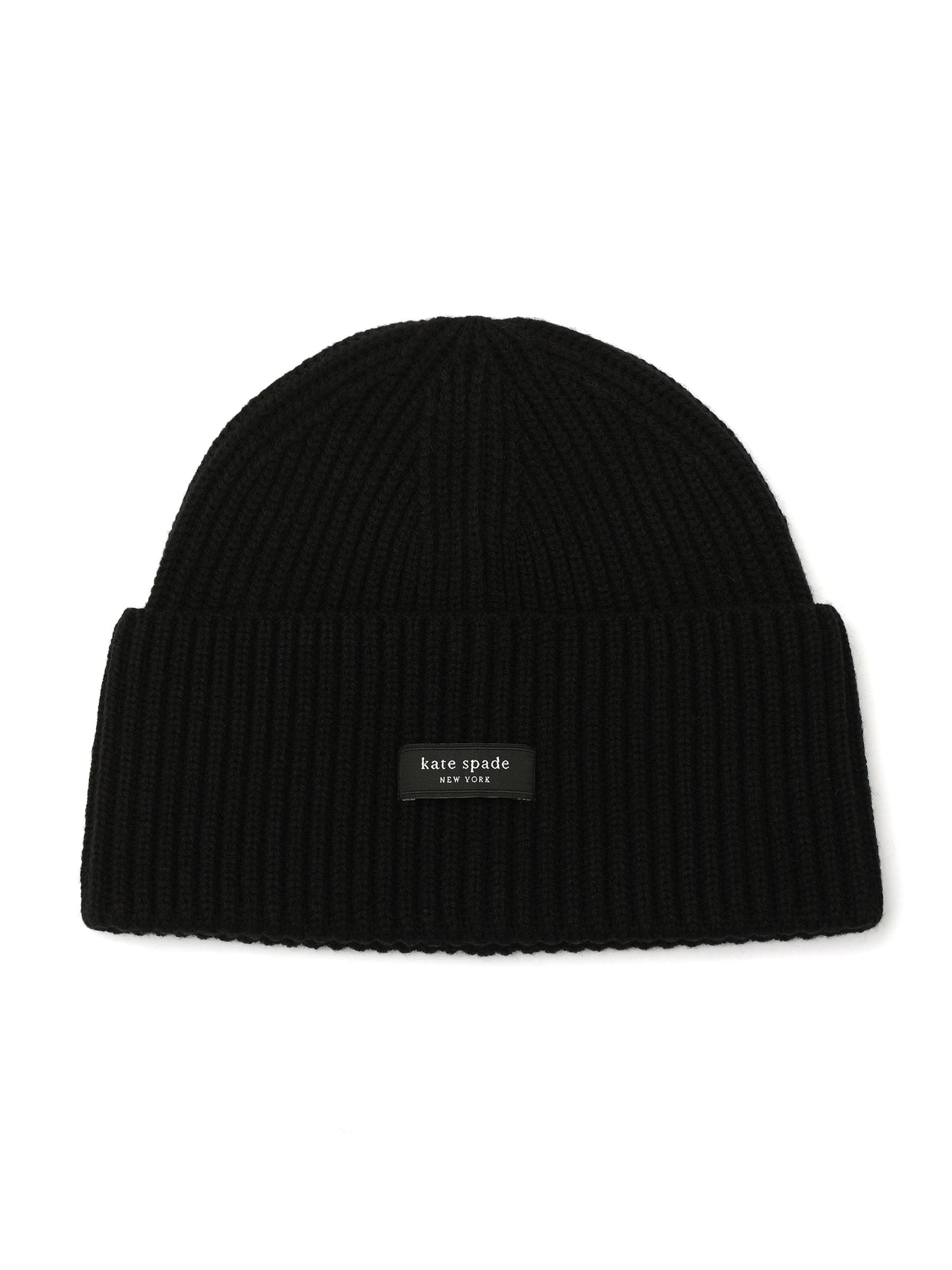 kate spade new york Black Sam Label Beanie