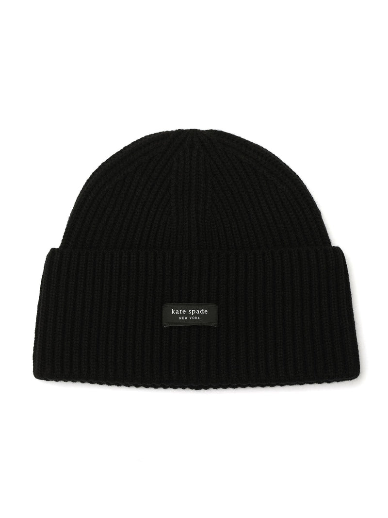 kate spade new york Black Sam Label Beanie