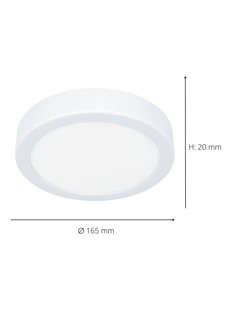 Eglo Fueva 6 white LED ceiling light 165mm (British brand)