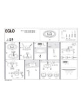 Eglo Fueva 6 white LED ceiling light 165mm (British brand)